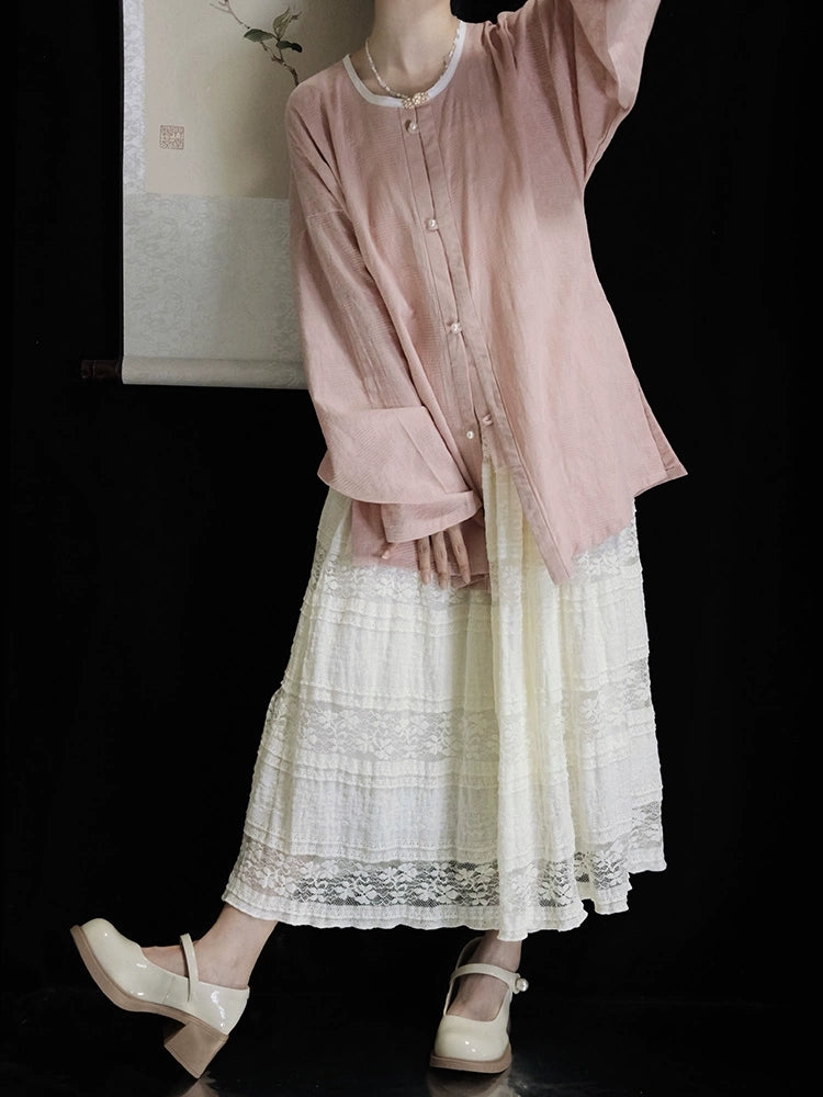 White Lace Skirt