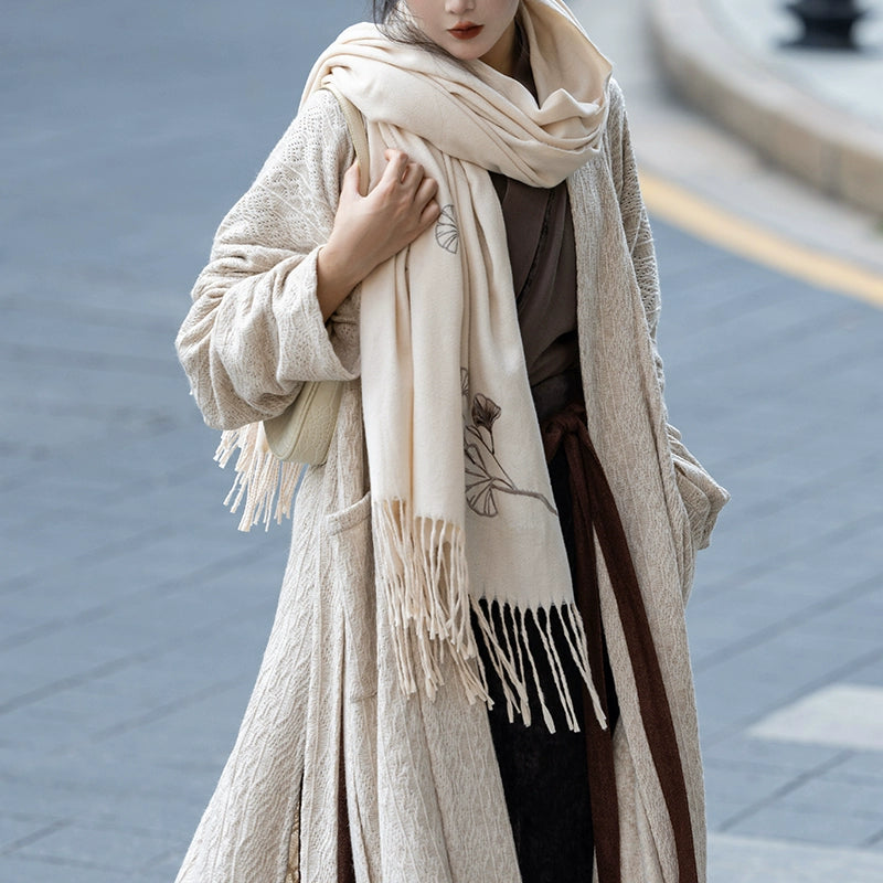 Cashmere Embroidered Scarf