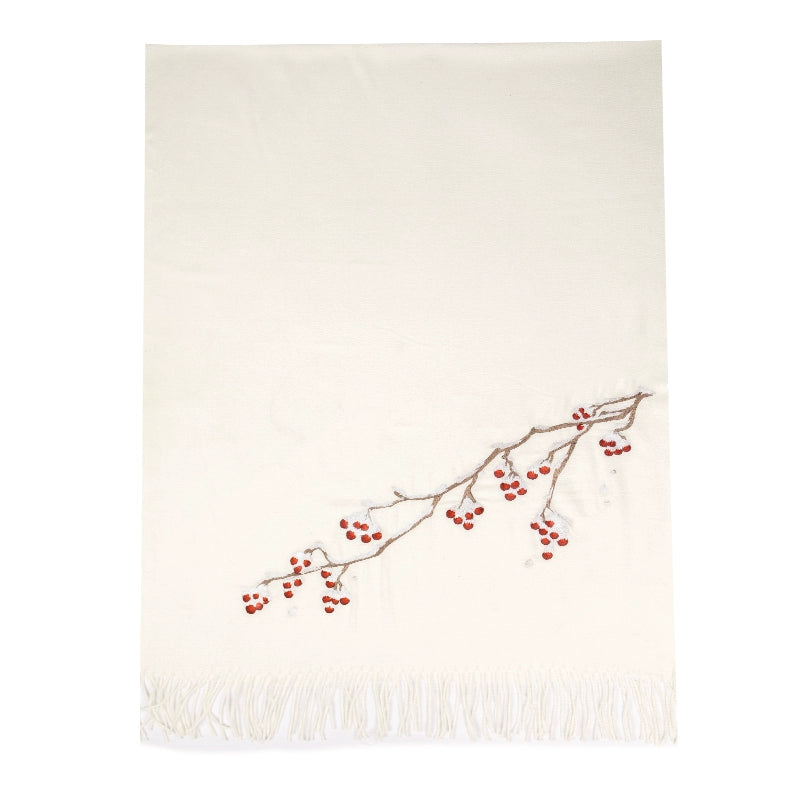 Cashmere Embroidered Scarf
