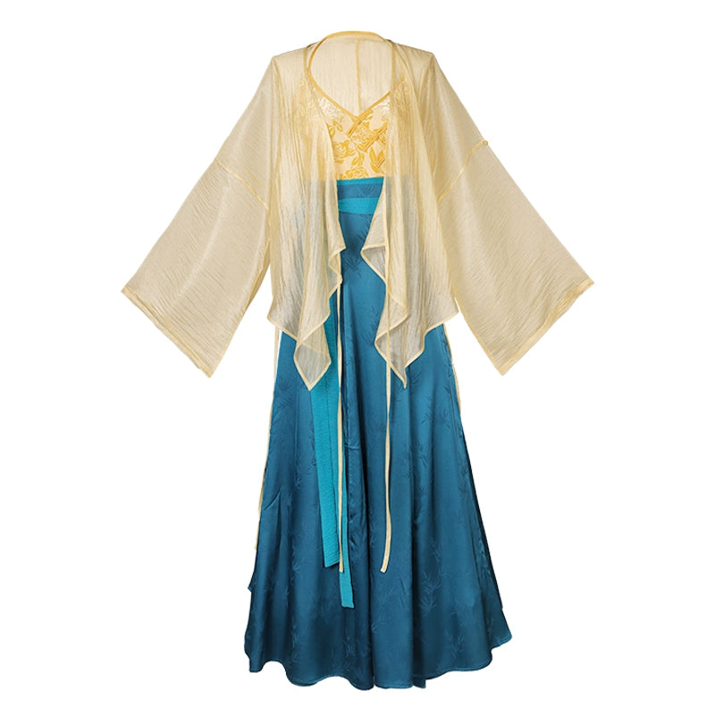Teal Blue and Yellow Set