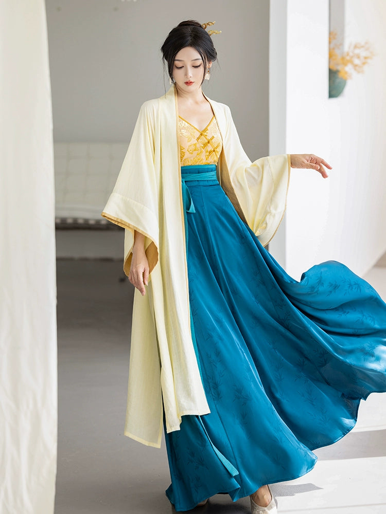 Teal Blue and Yellow Set