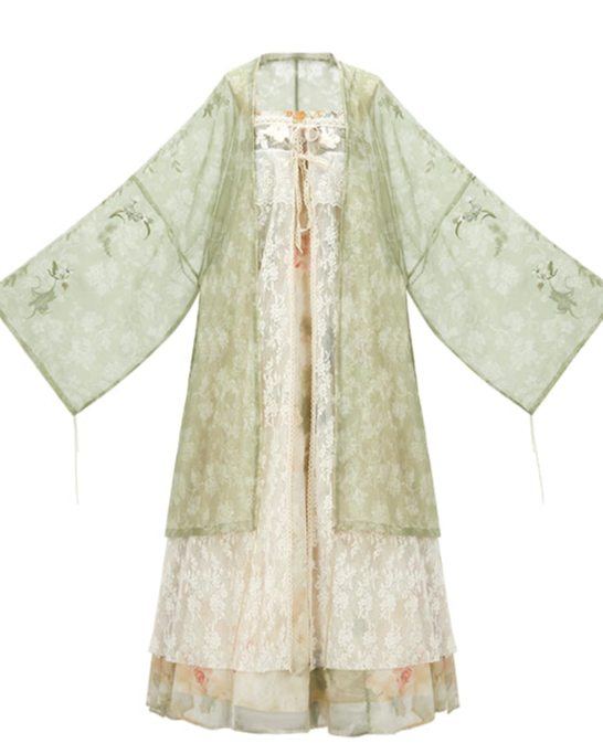 Jade Moss Qixiong Ruqun | 齐胸襦裙 Set