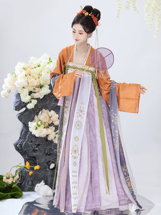 Sunset Harmony Qixiong Ruqun | 齐胸襦裙 Set