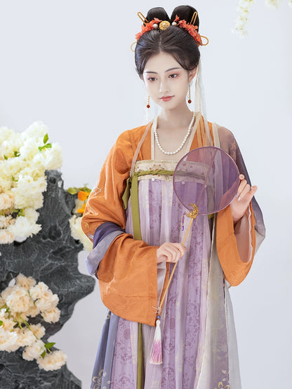 Sunset Harmony Qixiong Ruqun | 齐胸襦裙 Set