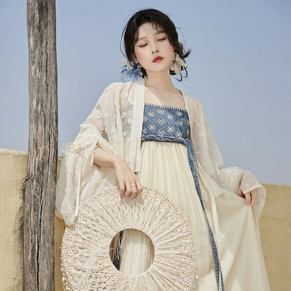 Denim Tang Dynasty Inspired Dress