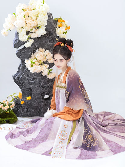 Sunset Harmony Qixiong Ruqun | 齐胸襦裙 Set