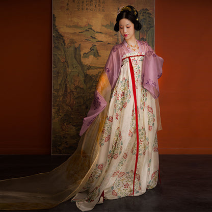 Pure Silk Tang Dynasty Qixiong Ruqun | 齐胸襦裙 Set