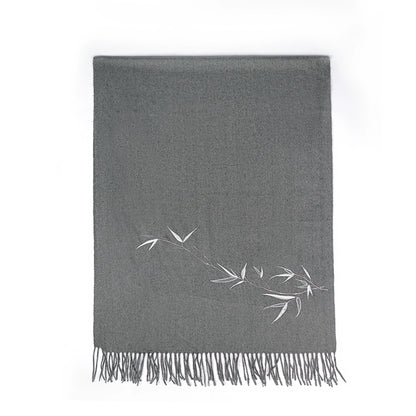 Cashmere Embroidered Scarf