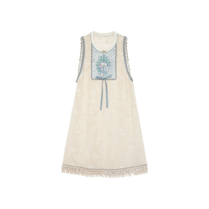 Dream Catcher Embroidered Bijia | 比甲 and Pants Set
