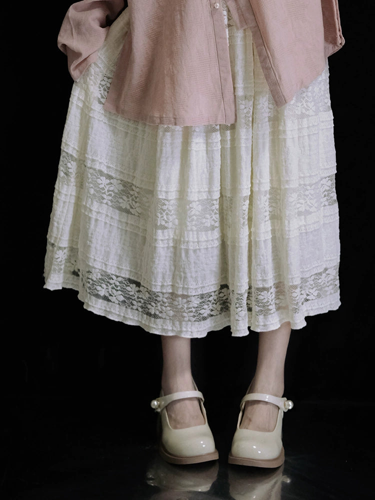 White Lace Skirt