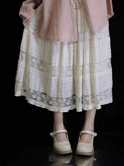 White Lace Skirt