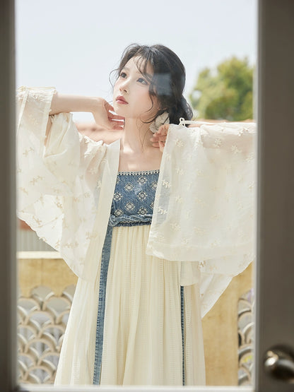 Denim Tang Dynasty Inspired Dress