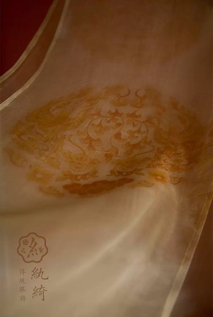 Pure Silk Tang Dynasty Qixiong Ruqun | 齐胸襦裙 Set