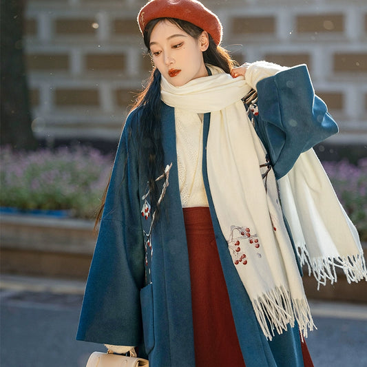Cashmere Embroidered Scarf