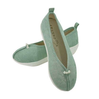 Jade Pearl Ming Dynasty Platform Shoes