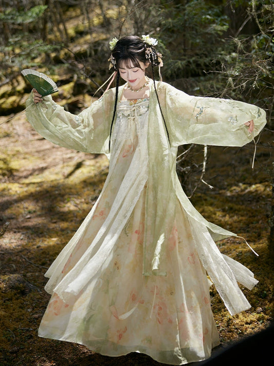 Jade Moss Qixiong Ruqun |  齐胸襦裙 Set