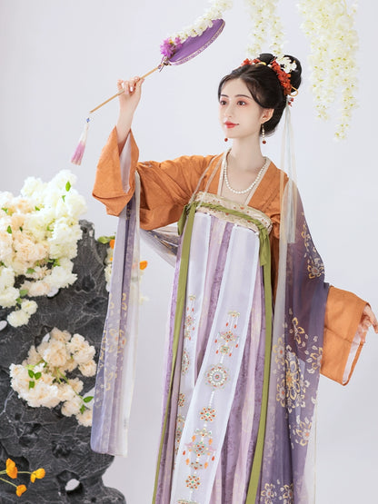 Sunset Harmony Qixiong Ruqun | 齐胸襦裙 Set