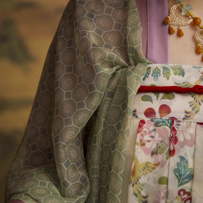 Pure Silk Tang Dynasty Qixiong Ruqun | 齐胸襦裙 Set