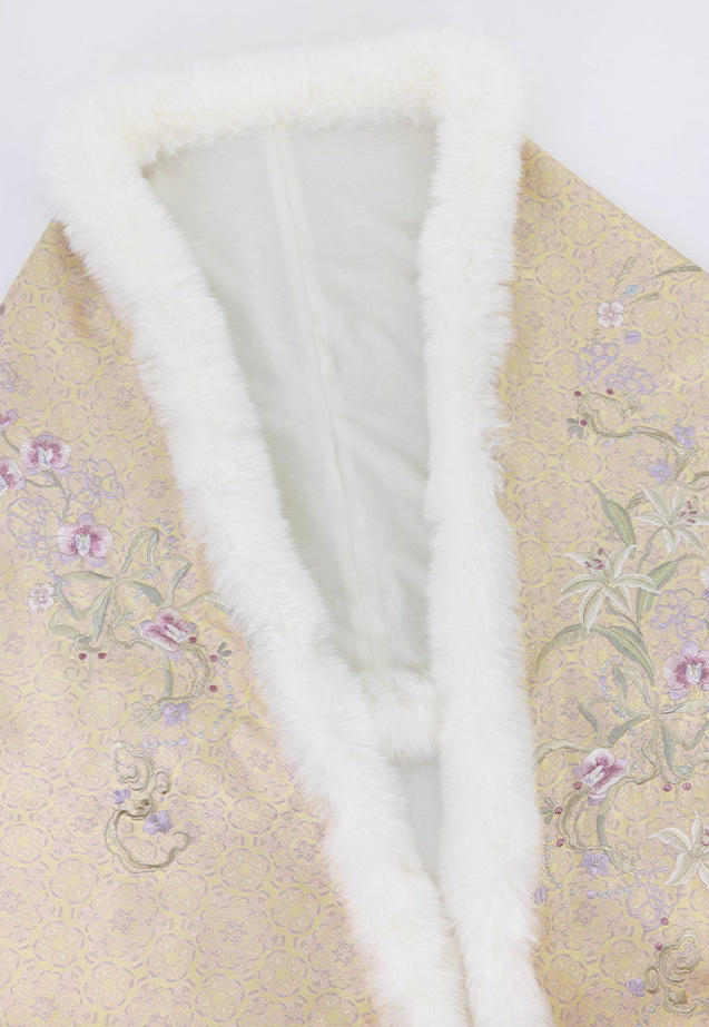 Pink Liling Ao | 立领袄 Top with Matching Shawl